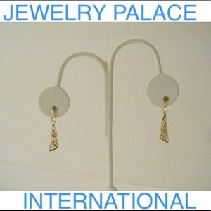 🆕14k Gold Filled Filigree Cone Shape Earrings.